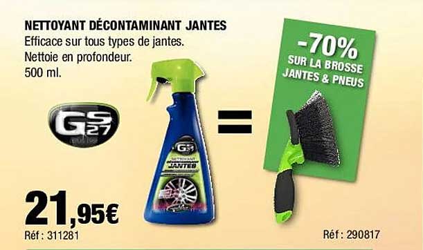 nettoyant décontaminant jantes gs27