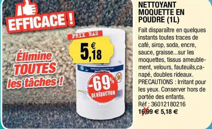 nettoyant moquette en poudre (1 l)