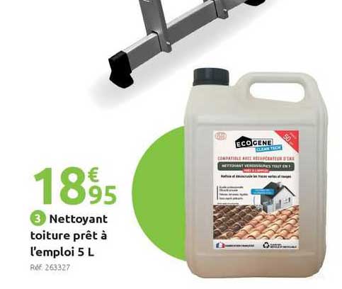 nettoyant toiture prêt à l'emploi 5 l