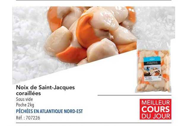 noix de saint-jacques coraillées