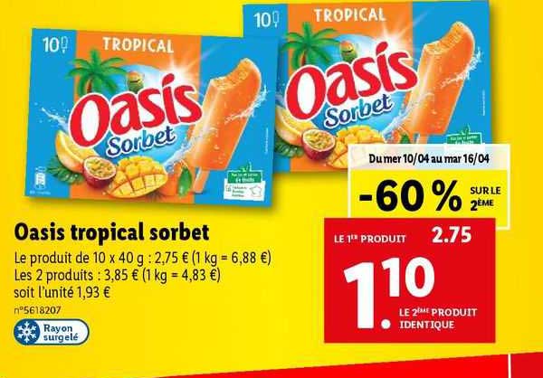 Oasis Tropical Sorbet