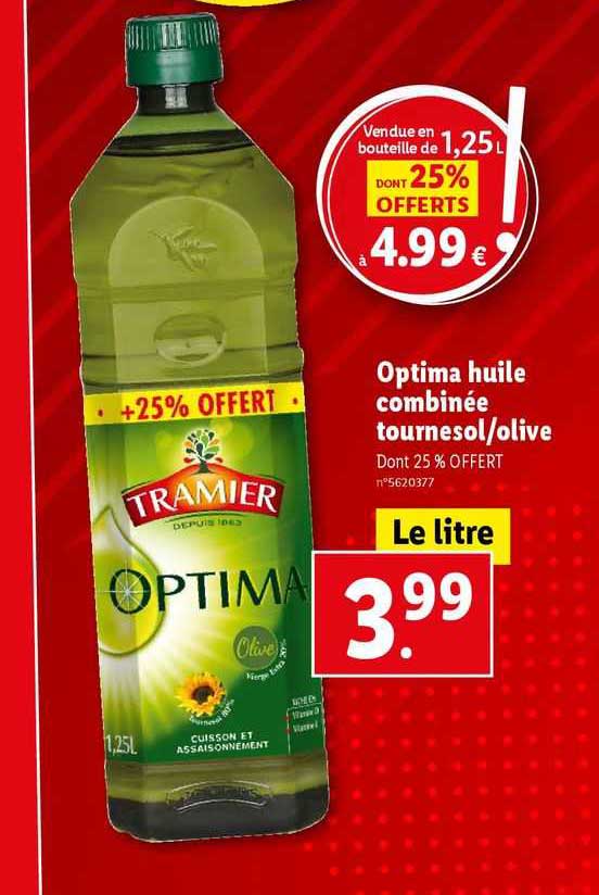 optima huile combinée tournesol/olive