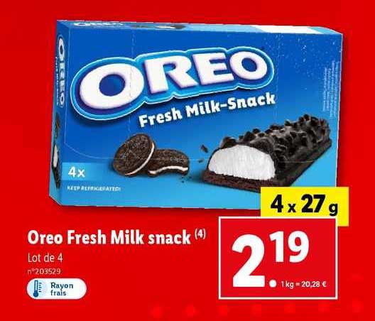 oreo fresh milk snack
