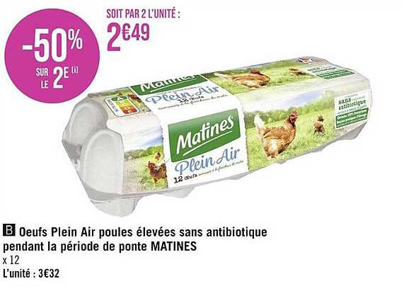 œufs plein air poules élevées sans antibiotique pendant la période de ponte matines