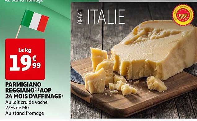 parmigiano reggiano aop 24 mois d'affinage