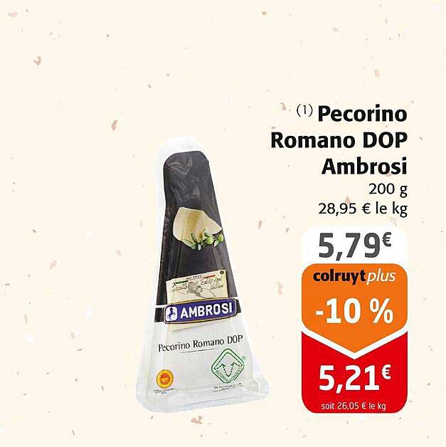 pecorino romano dop ambrosi