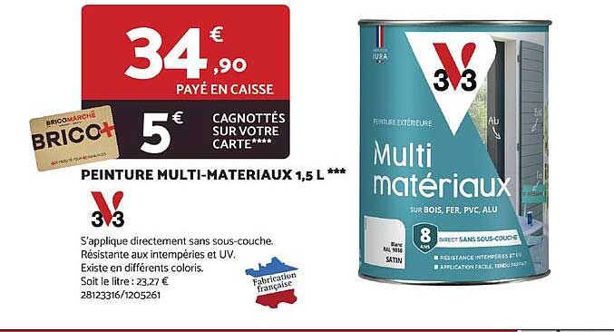 peinture multi-matériaux 1,5 l v33