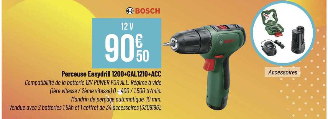 perceuse easydrill 1200+gal1210+acc bosch