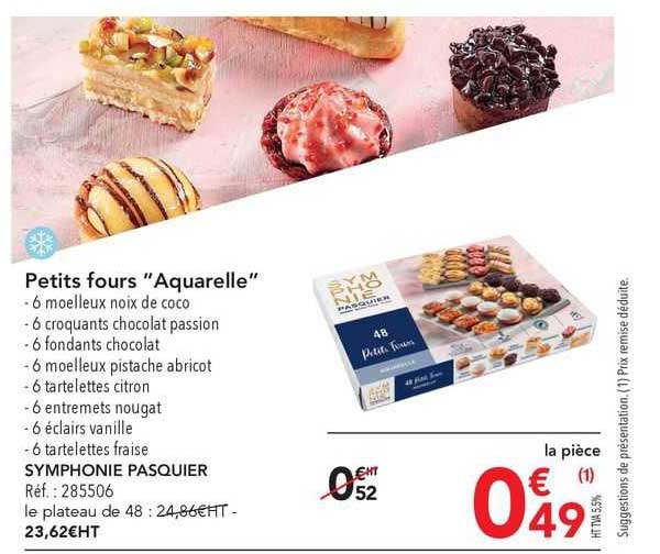 Petits Fours "aquarelle"