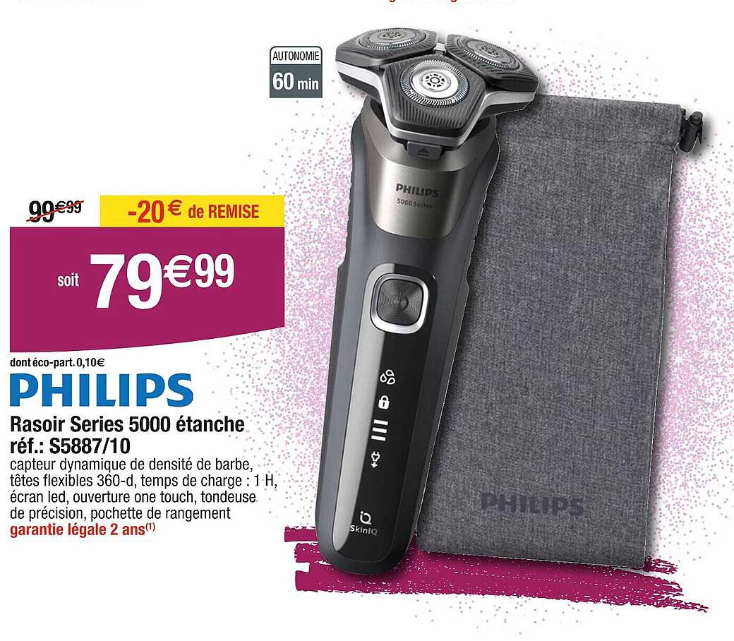 philips rasoir series 500 étanche