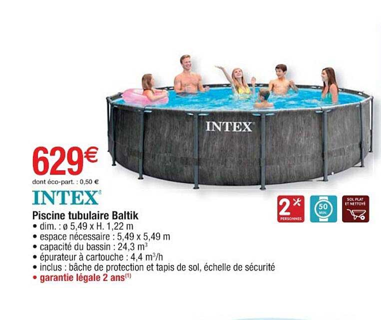 piscine tubulaire baltik intex
