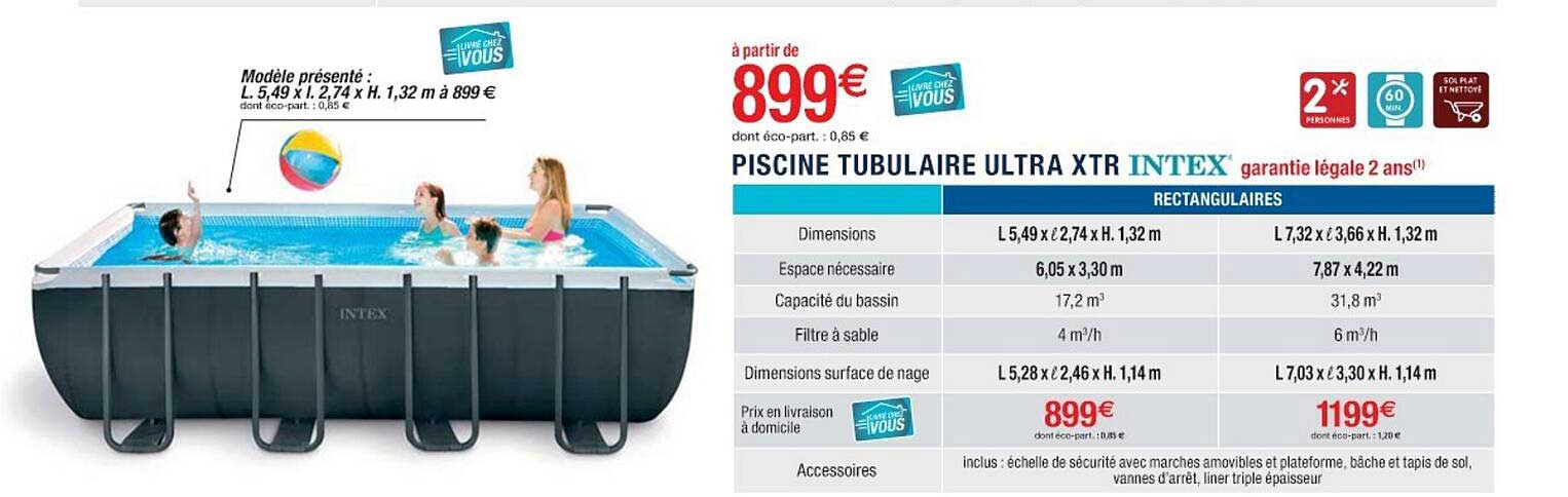 piscine tubulaire ultra xtr intex