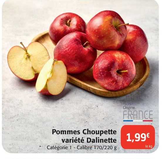 pommes choupette variété dalinette