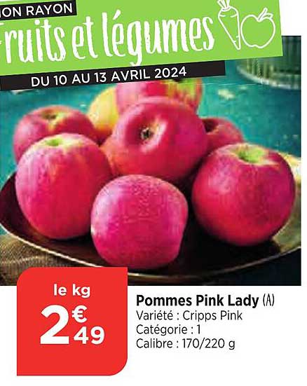 Pommes Pink Lady Cripps Pink