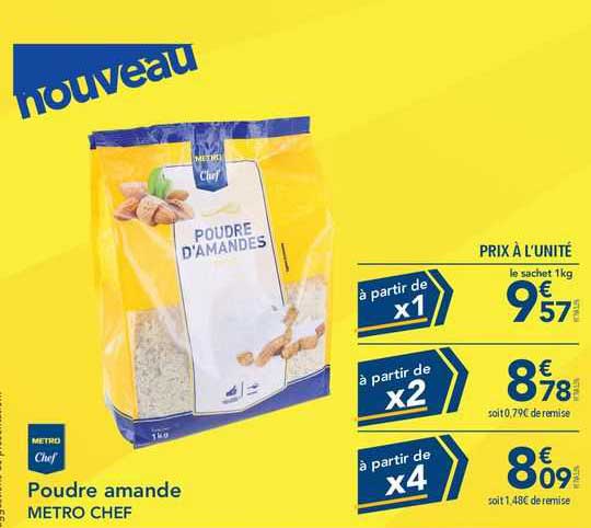 Poudre Amande Metro Chef