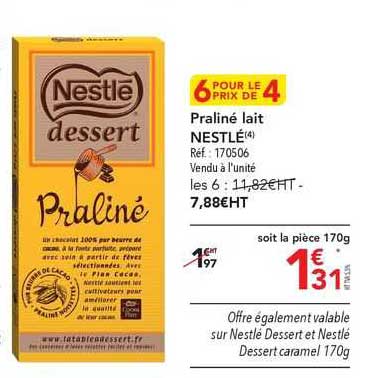 Praliné Lait Nestlé