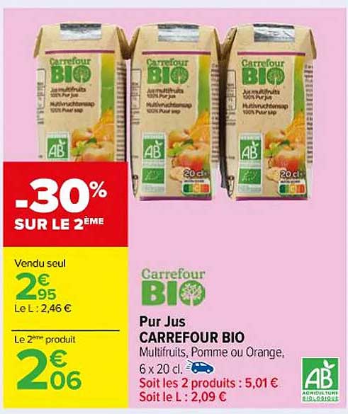 Pur Jus Carrefour Bio