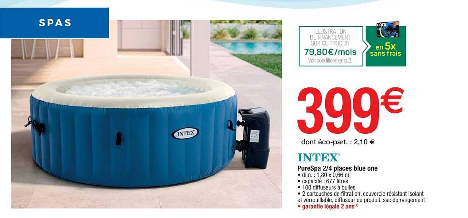 pureSpa 2/4 places blue one intex