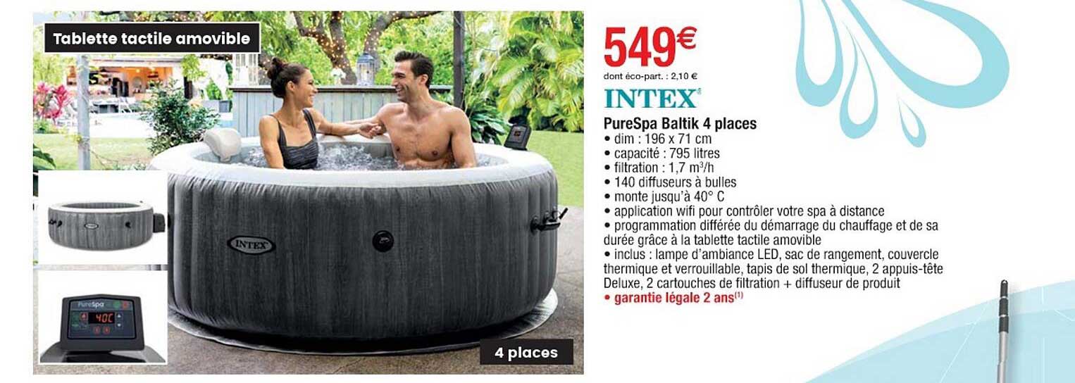 pureSpa baltik 4 places intex