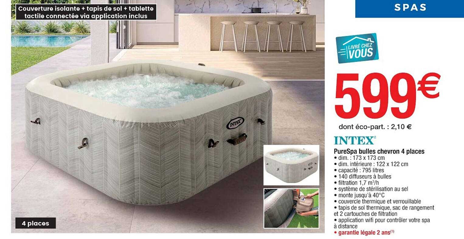 pureSpa bulles chevron 4 places intex