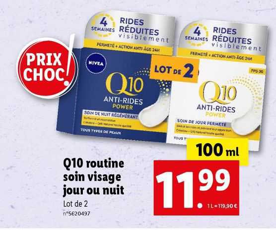 q10 routine soin visage jour ou nuit