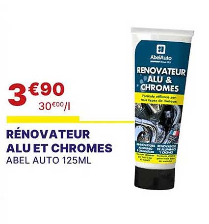 rénovateur alu et chromes abel auto