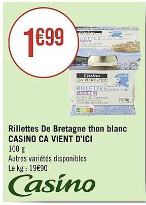 rillettes de bretagne thon blanc casino ça vient d'ici