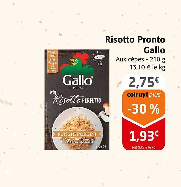 risotto pronto gallo