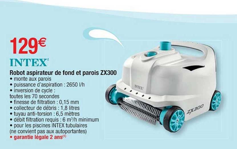 Robot Aspirateur De Fond Et Parois Zx300 Intex