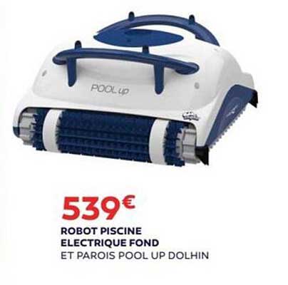 robot piscine électrique fond et parois pool up dolhin