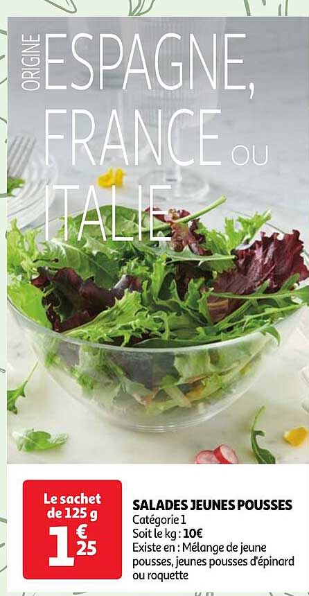 salades jeunes pousses