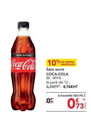 sans sucre coca-cola