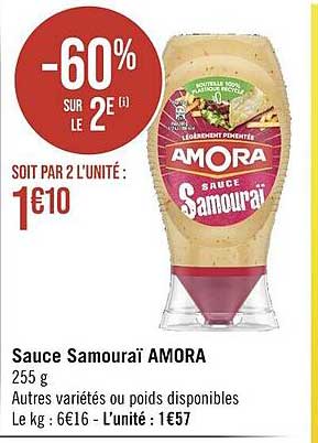 sauce samouraï amora