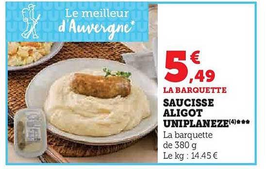 Saucisse Aligot Uniplaneze