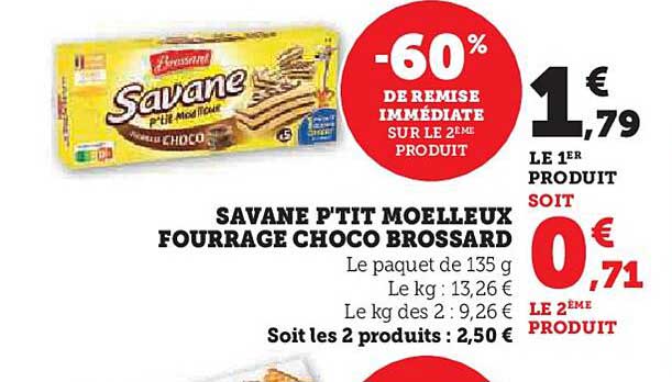 Savane P'tit Moelleux Fourrage Choco Brossard