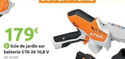 scie de jardin sur batterie gta 26 10,8 v stihl