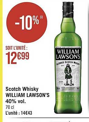 scotch whisky william lawson's 40% vol.