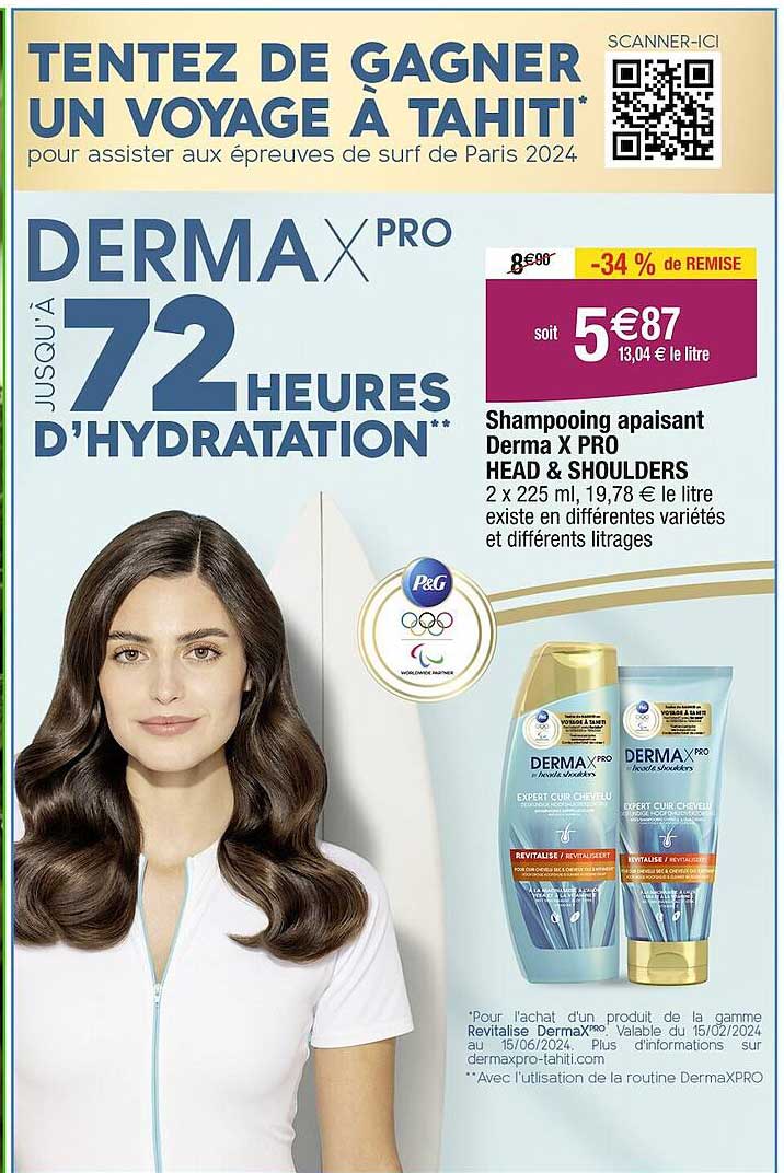 shampooing apaisant derma x pro head & shoulders