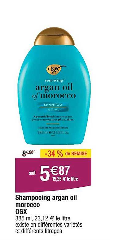 shampooing argan oil morocco ogx