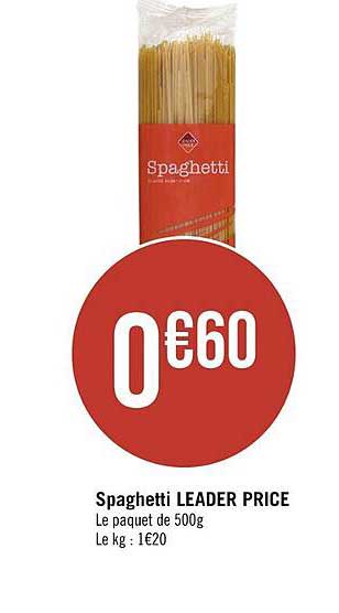 spaghetti leader price