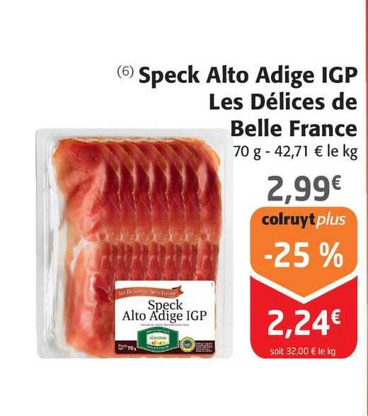 speck alto adige igp les délices de belle france