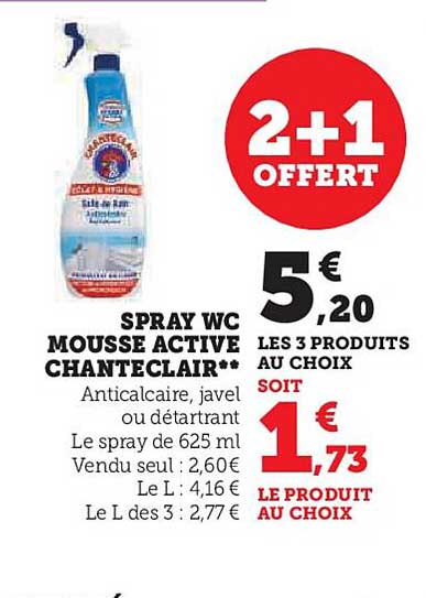 Spray Wc Mousse Active Chanteclair