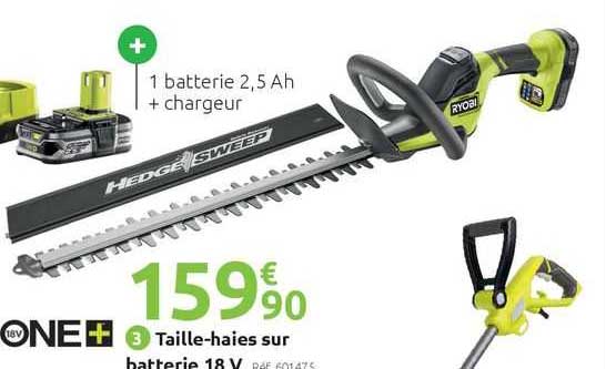 taille-haies sur batterie 18 v ryobi one+