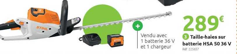 taille-haies sur batterie hsa 50 36 v