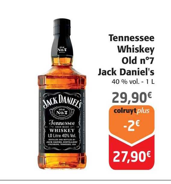 tennesse whiskey old n°7 jack daniel's