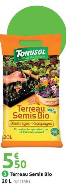 terreau semis bio tonusol