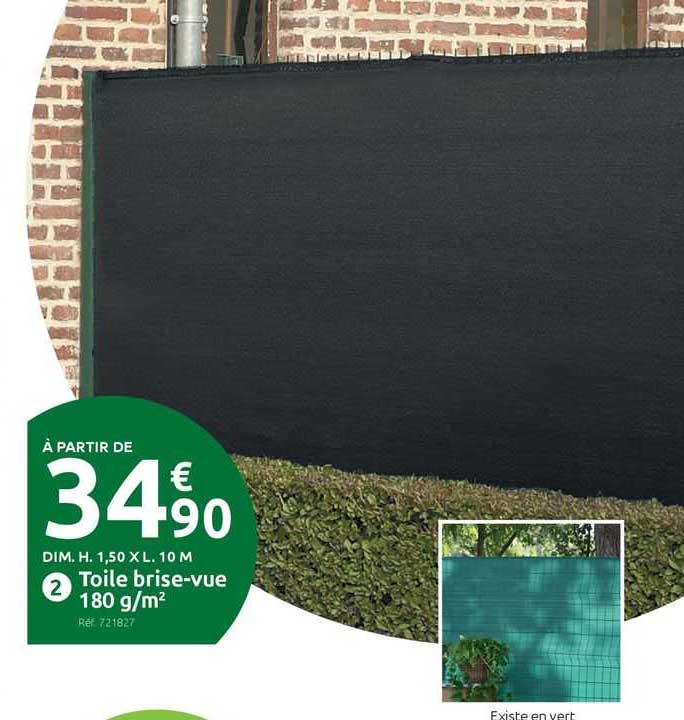 toile brise-vue 180 g/m²