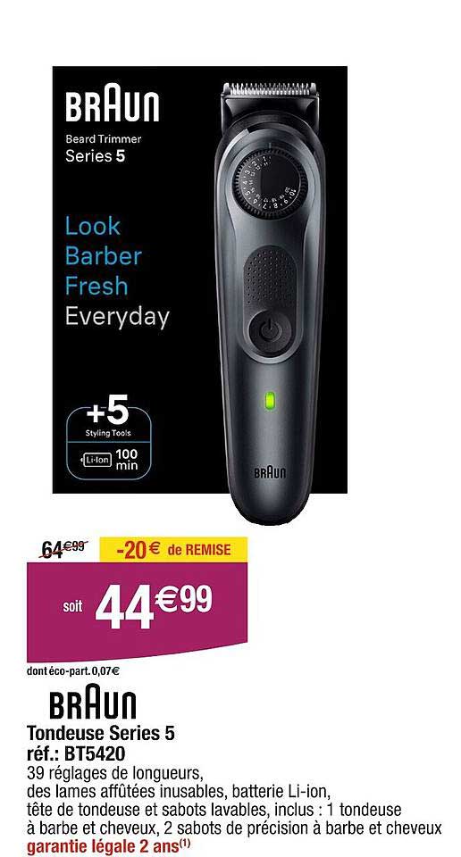 tondeuse séries 5 braun