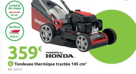 Tondeuse Thermique Tractée 145 Cm³ Inventiv