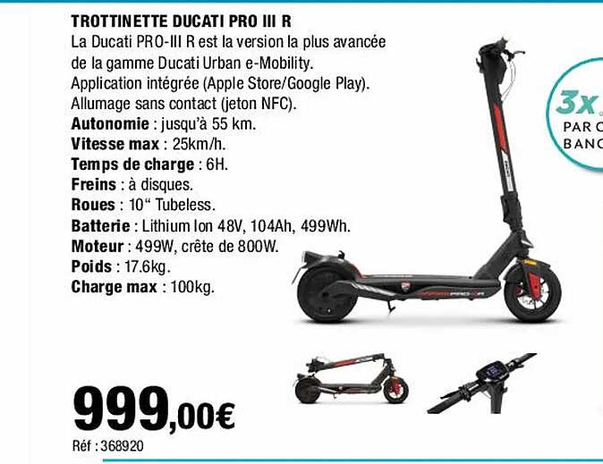 trottinette ducati pro III r